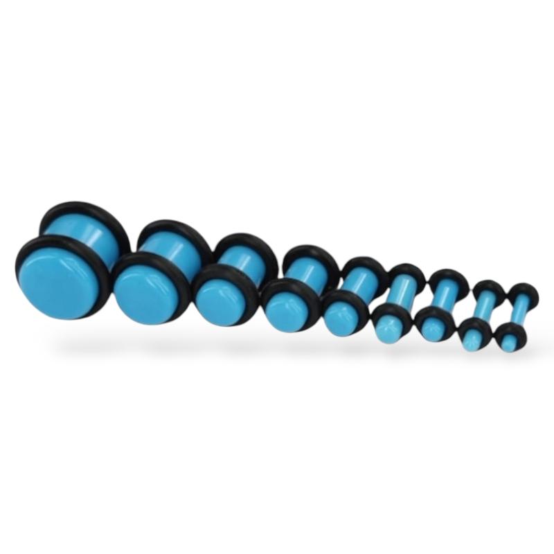 Zestaw błękitnych plugów w rozmiarach 1,6-10mm
