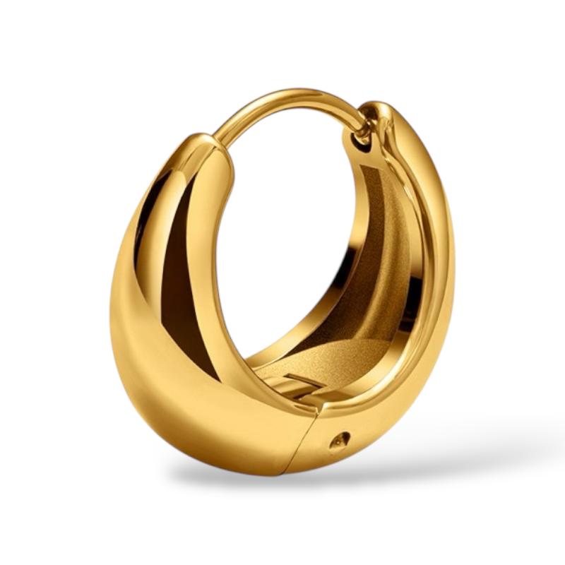 Owalny clicker złoty STAL 316L