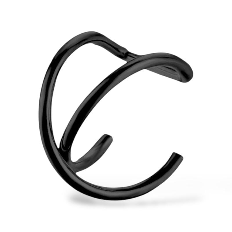 Czarny Fake Podwójny