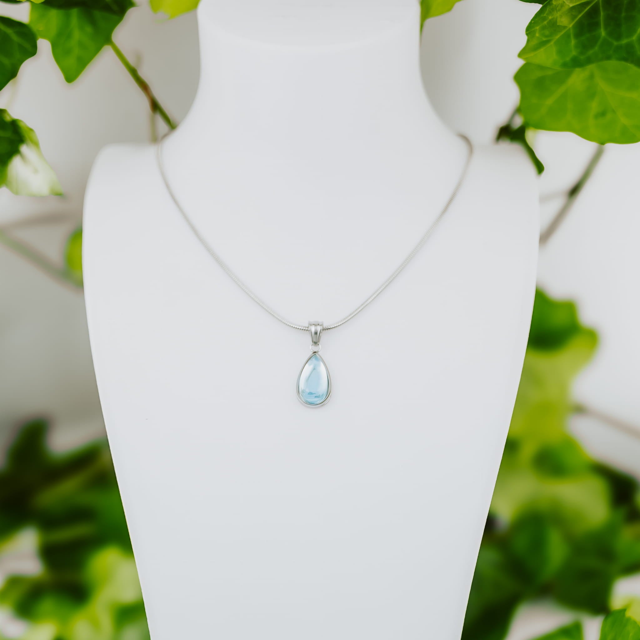 Naszyjnik srebrny ocean spokoju