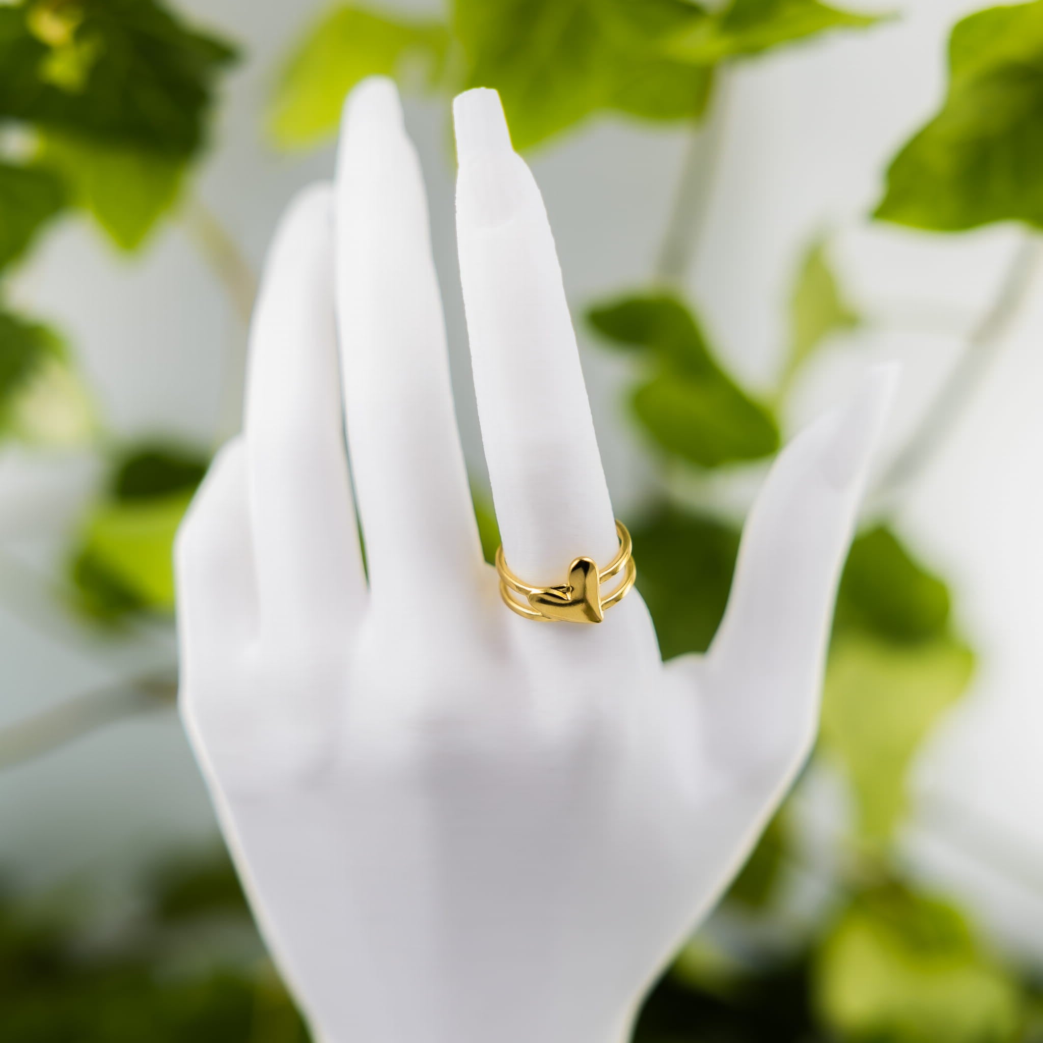 Pierścionek złote serce
