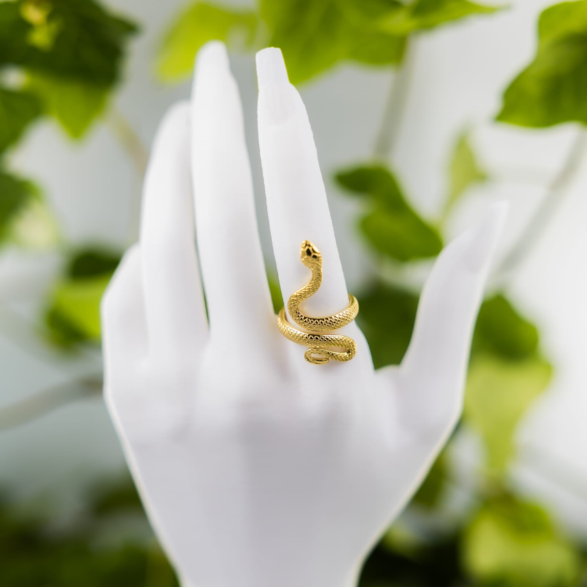 Pierścionek złoty wąż