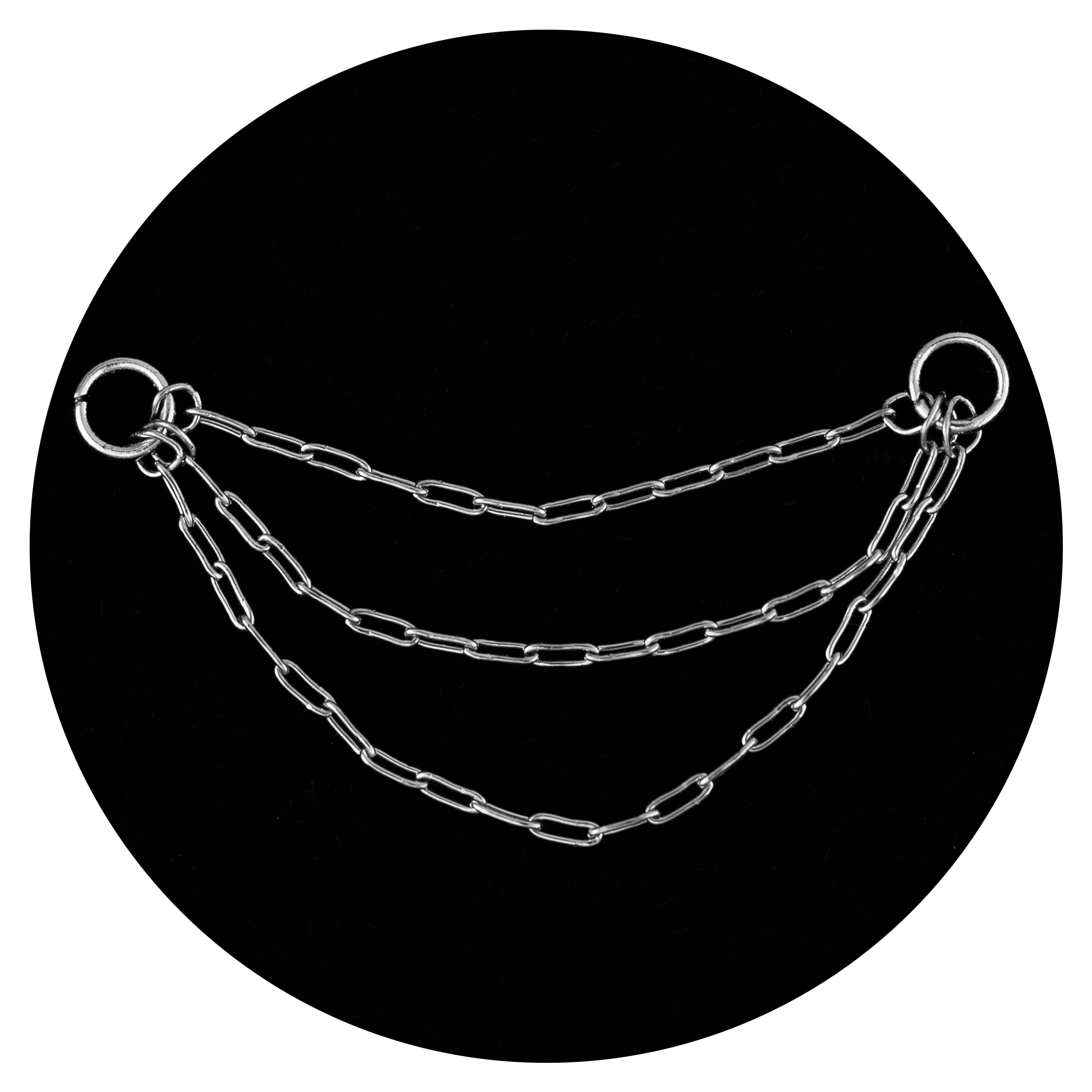 Łańcuszek SREBRNY ozdobny do kolczyków