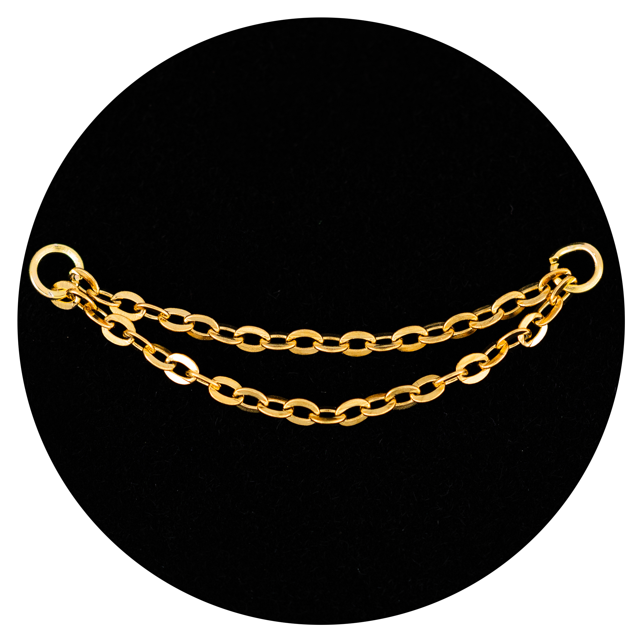 Łańcuszek podwójny złoty