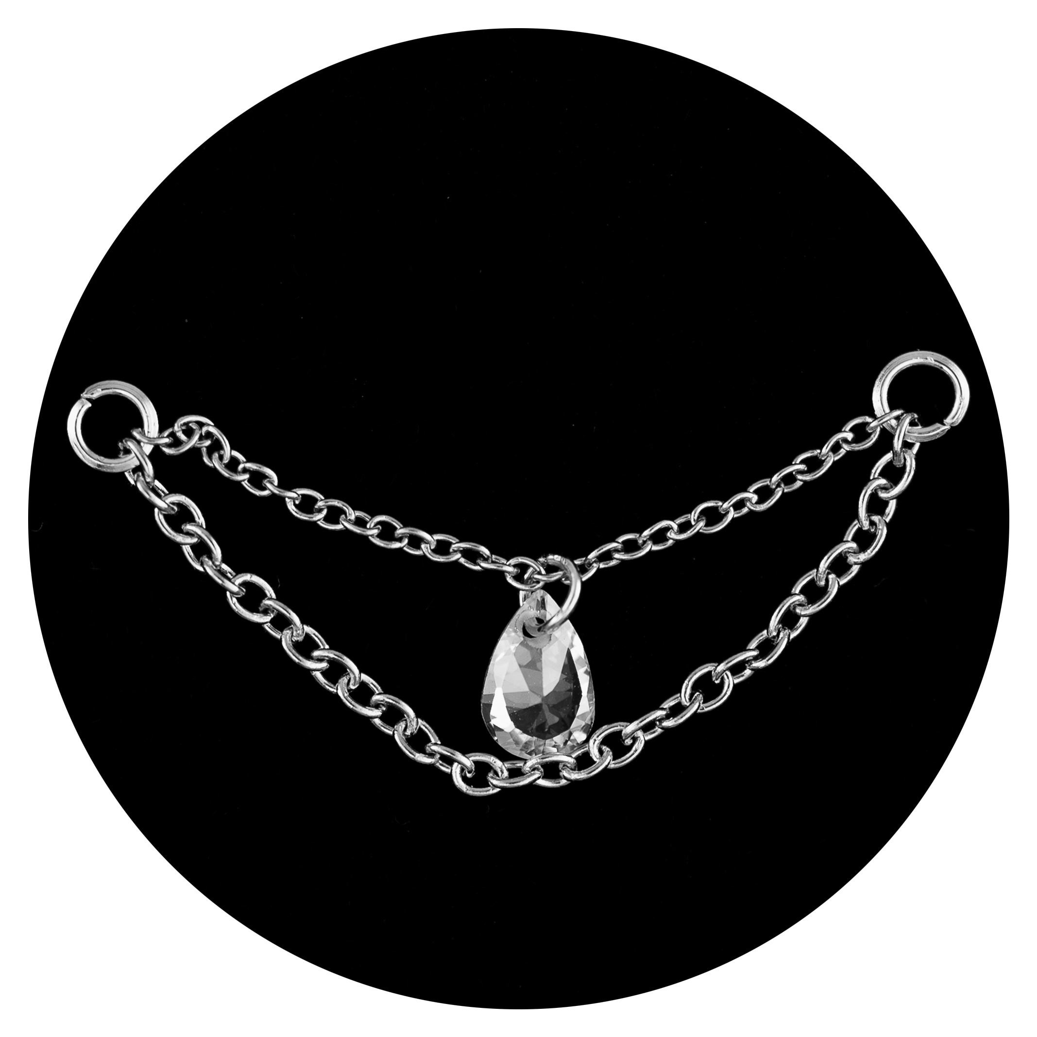 Łańcuszek SREBRNY ozdobny podwójny