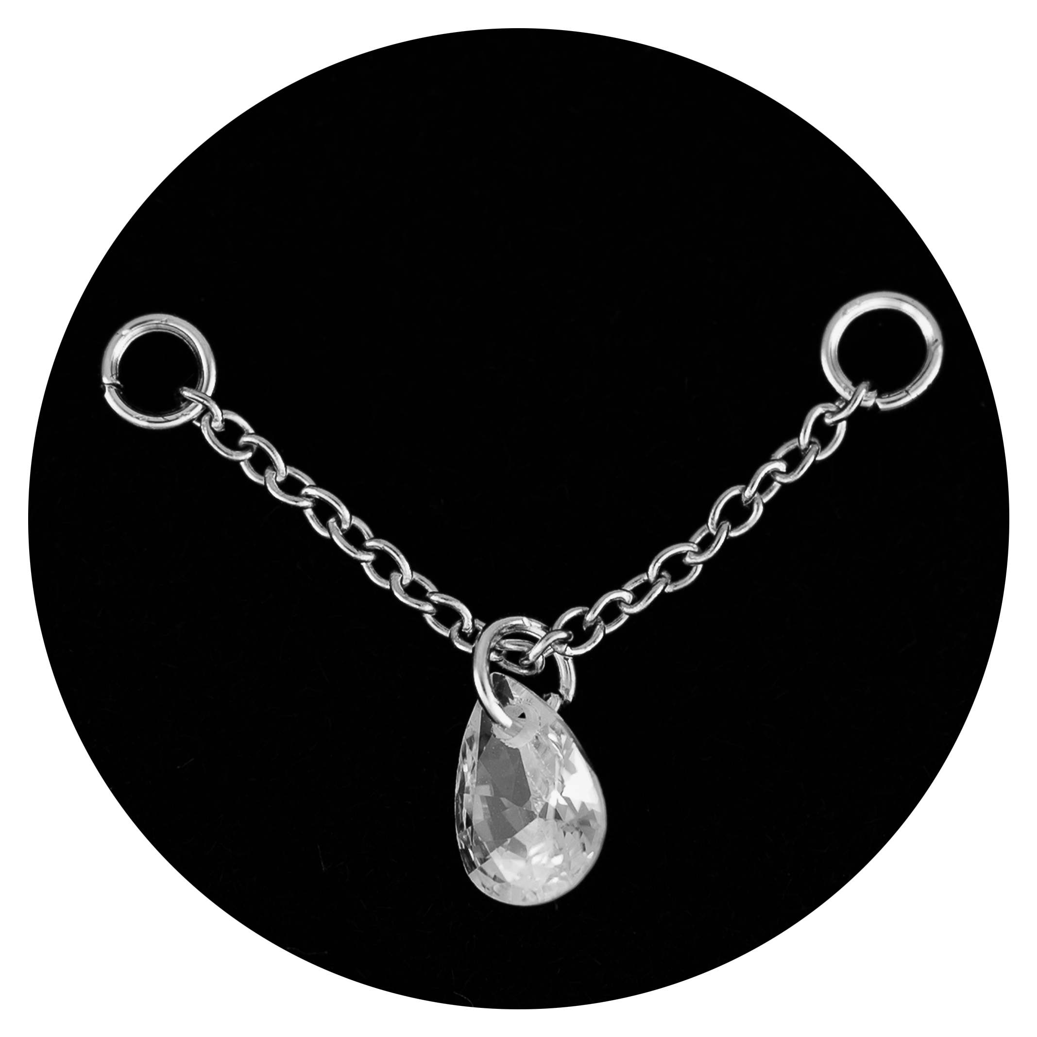 Łańcuszek SREBRNY ozdobny pojedynczy