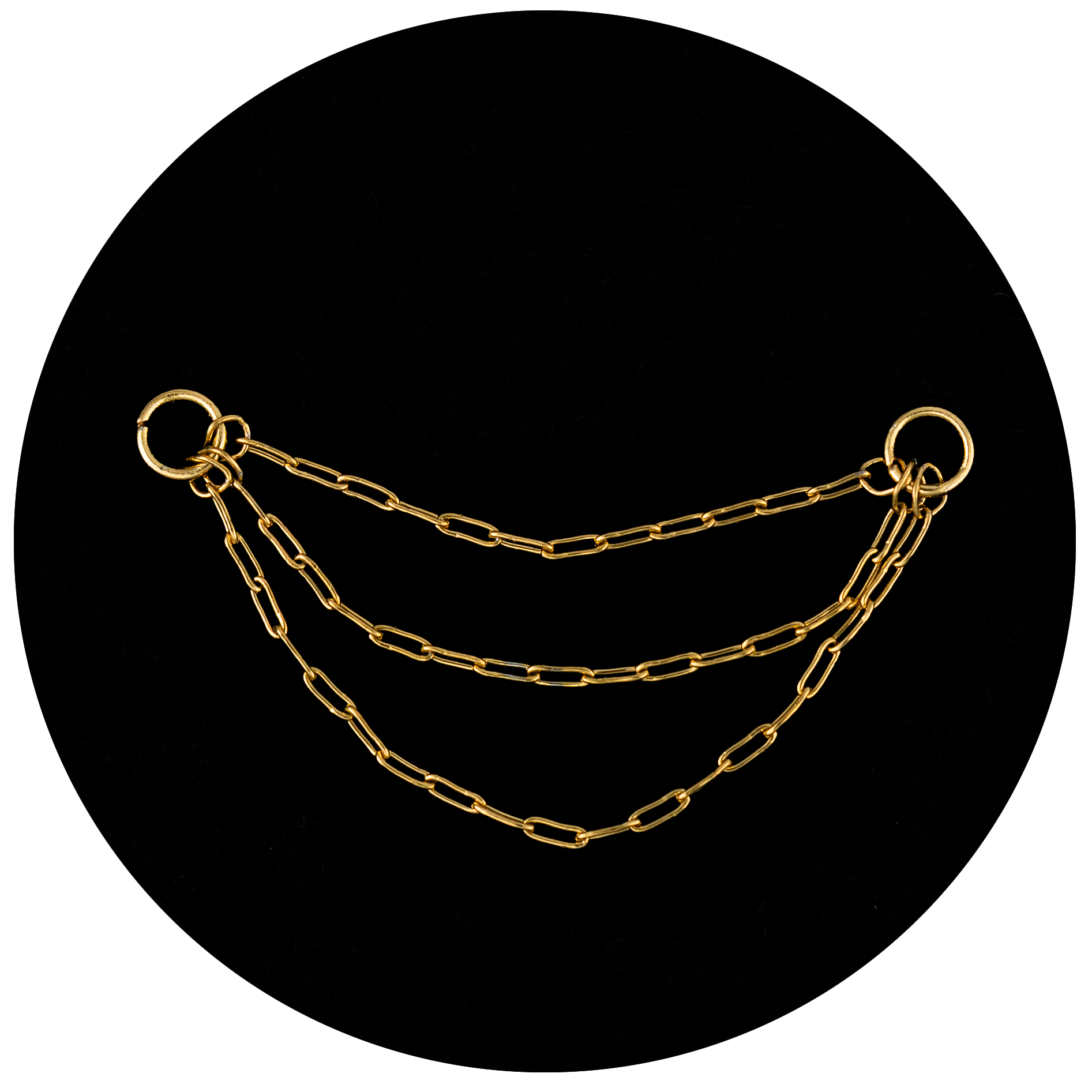 Łańcuszek ZŁOTY ozdobny do kolczyków