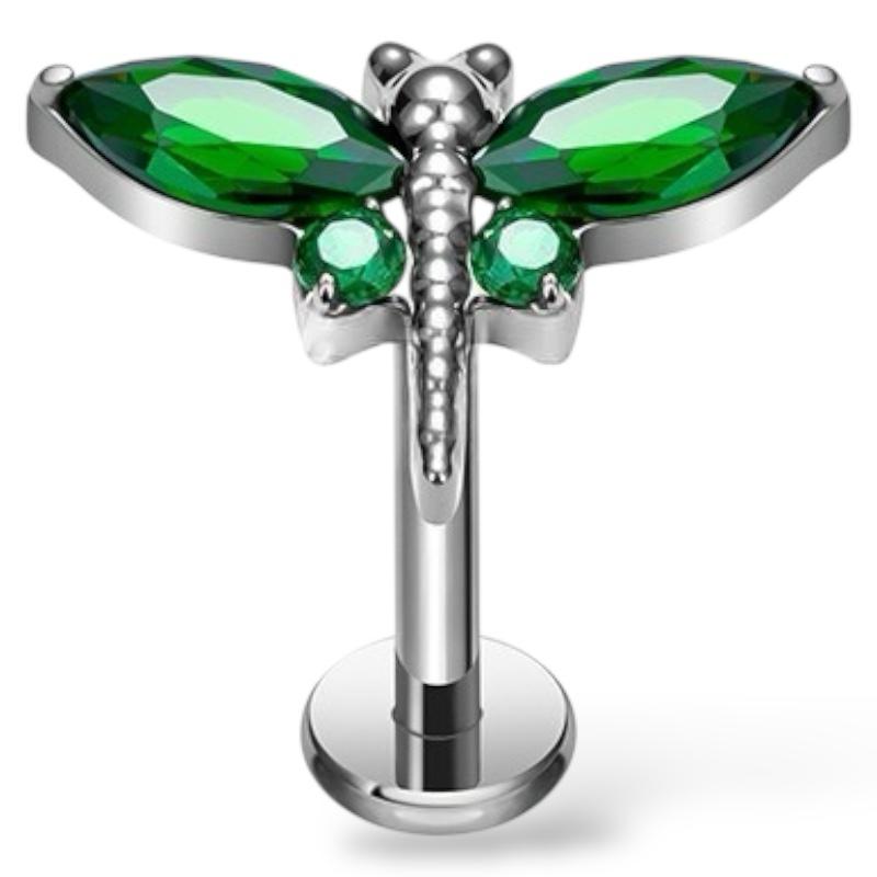 Tytanowy labret ważka