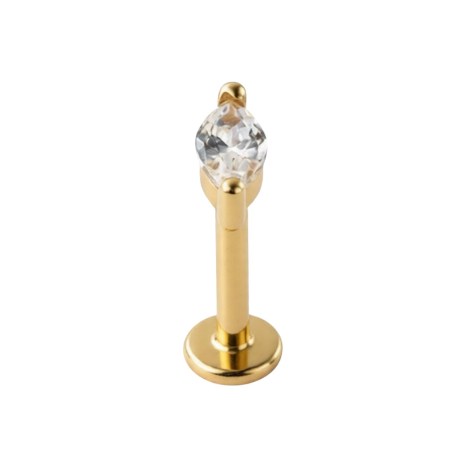 Labret Push Pin Markiza - ZŁOTO 585