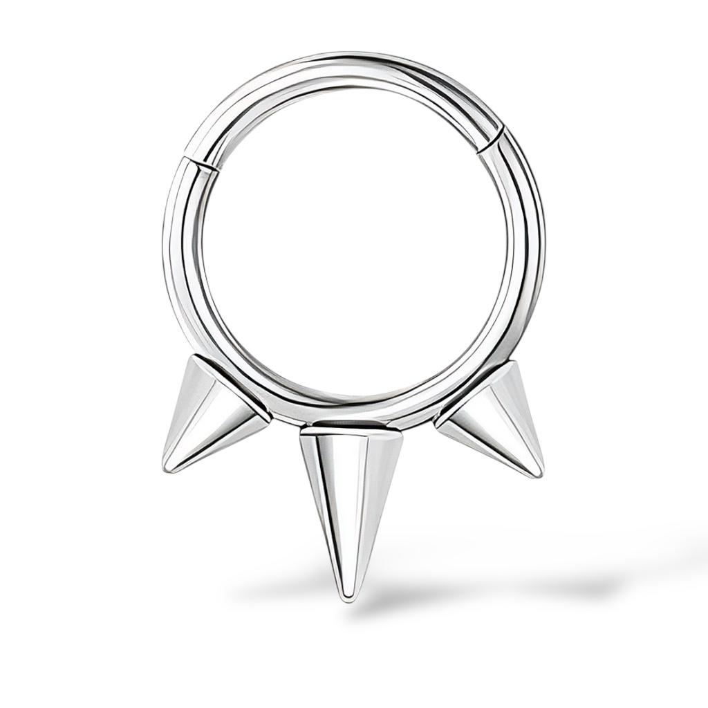 Stalowy Clicker srebrny z trzema stożkami SEPTUM